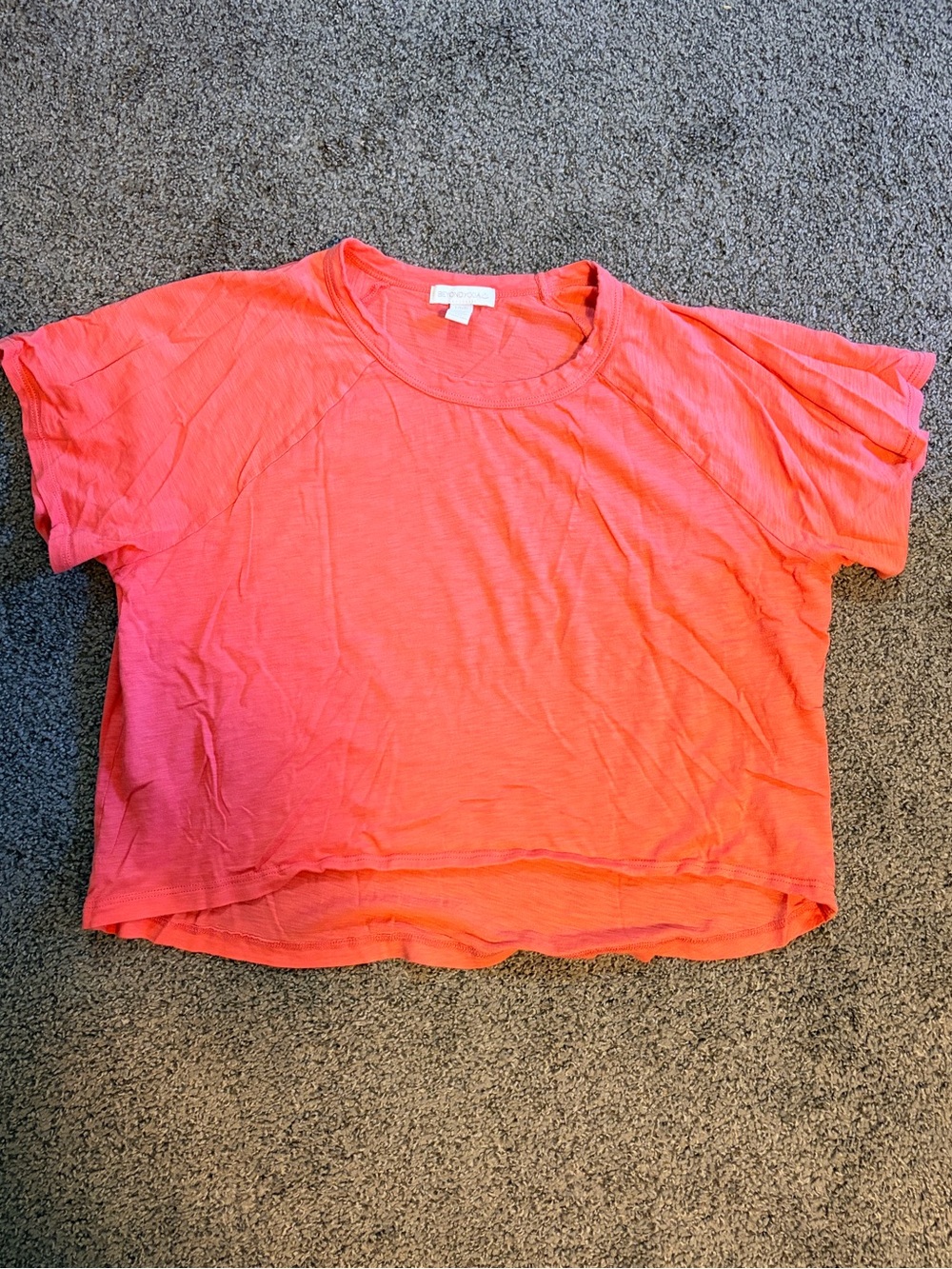 Beyond Yoga Coral Boxy Crop Tee